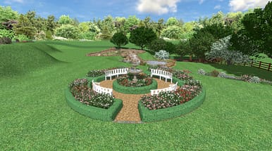 Circular Garden CAD